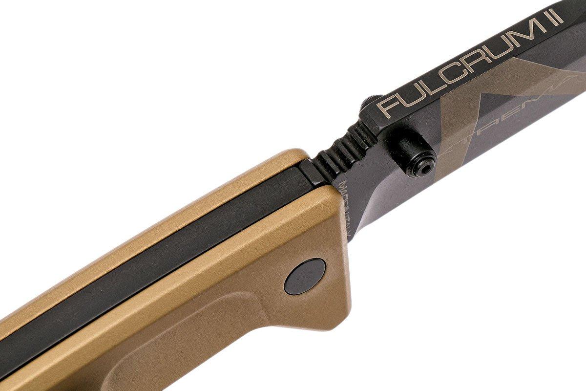 Extrema Ratio Fulcrum II Droppoint Desert Warfare pocket knife