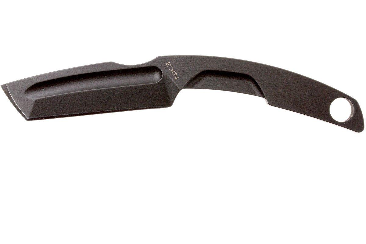 EXTREMA RATIO N.K. 3 NECKKNIFE – Schwarzes Fahrtmesser Für Outdoor, Federunterstützt