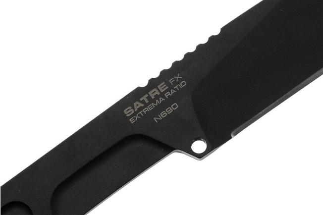 Afbeelding voor Extrema Ratio Satre FX 04.1000.0225/BLK Black Oxide MIL-C-13924 Böhler N690, nekmes