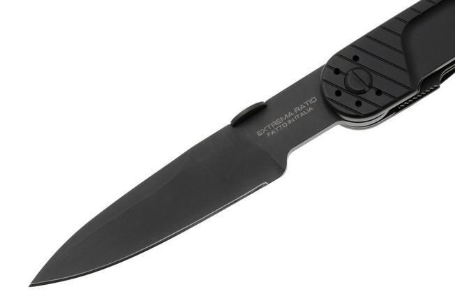 Afbeelding voor Extrema Ratio LKU01 Urban Dark 04.1000.0243/U/BLK-BLK, Black Böhler N690, Black Aluminum zakmes, Danilo Rossi Lajolo di Cossano design