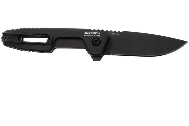 Afbeelding voor Extrema Ratio Satre F 04.1000.0246/BLK/A1 Black Oxide MIL-C-13924 N690, Black Aluminum, zakmes