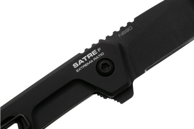 Afbeelding voor Extrema Ratio Satre F 04.1000.0246/BLK/A1 Black Oxide MIL-C-13924 N690, Black Aluminum, zakmes