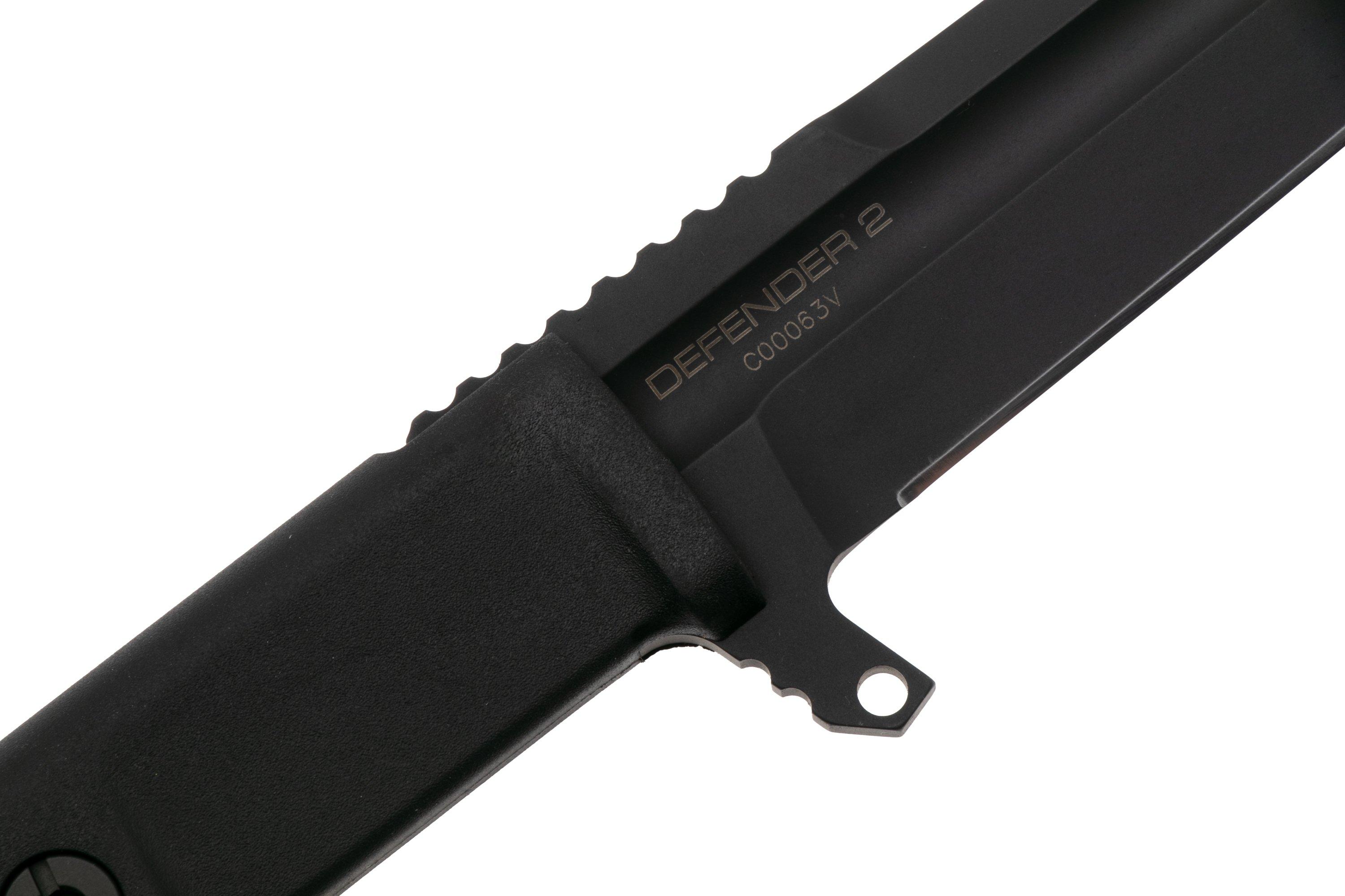 Extrema Ratio Defender 2 Black 04.1000.0488/BLK, fixed knife ...