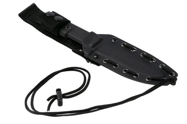 Afbeelding voor Extrema Ratio Folgore Verticale Limited Edition 04.1000.0202/M3/BLK/BLK, Gun Blued Böhler M390, Black Forprene vaststaand mes