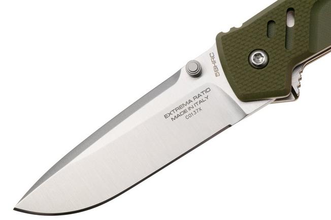 Afbeelding voor Extrema Ratio MF1 EVO D 04.1000.0232/NIT-S/G10 G, Satin Nitrogen, OD Green G10 zakmes