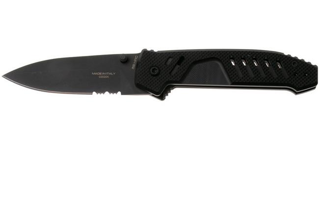 Afbeelding voor Extrema Ratio MF1 EVO SP 04.1000.0233/BLK/G10-BR, Black Böhler N690, Black G10, partially serrated zakmes