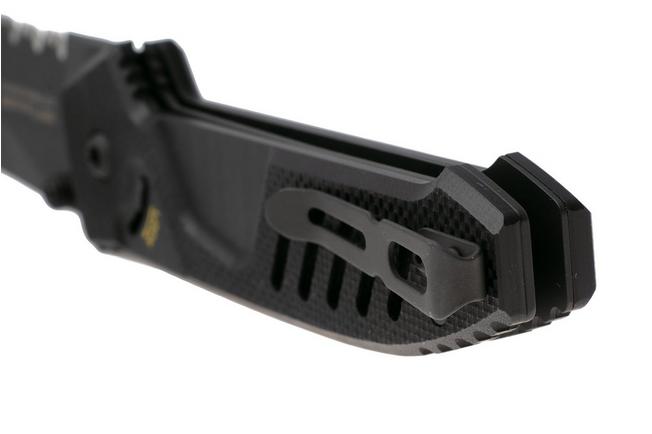 Afbeelding voor Extrema Ratio MF1 EVO SP 04.1000.0233/BLK/G10-BR, Black Böhler N690, Black G10, partially serrated zakmes