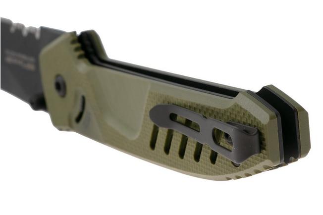 Afbeelding voor Extrema Ratio MF1 EVO SP 04.1000.0233/BLK/G10-GR, Black Böhler N690, OD Green G10, partially serrated zakmes
