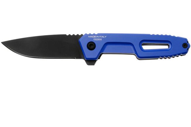 Afbeelding voor Extrema Ratio Satre F 04.1000.0246/NIT/BLK/C12 Black Oxide MIL-C-13924 Nitrogen, Periwinkle Aluminum, zakmes