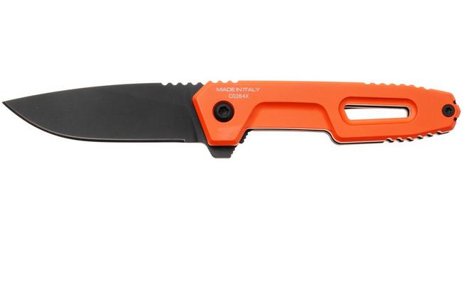 Afbeelding voor Extrema Ratio Satre F 04.1000.0246/NIT/BLK/C4 Black Oxide MIL-C-13924 Nitrogen, Orange Aluminum, zakmes