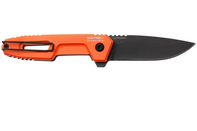 Afbeelding voor Extrema Ratio Satre F 04.1000.0246/NIT/BLK/C4 Black Oxide MIL-C-13924 Nitrogen, Orange Aluminum, zakmes