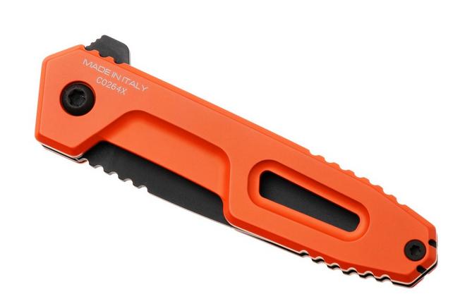 Afbeelding voor Extrema Ratio Satre F 04.1000.0246/NIT/BLK/C4 Black Oxide MIL-C-13924 Nitrogen, Orange Aluminum, zakmes