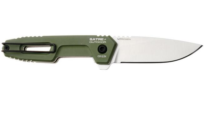 Afbeelding voor Extrema Ratio Satre F Outdoor 04.1000.0246/NIT/SAT/C9 Satin Nitrogen, Green Aluminum, zakmes