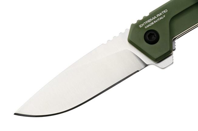 Afbeelding voor Extrema Ratio Satre F Outdoor 04.1000.0246/NIT/SAT/C9 Satin Nitrogen, Green Aluminum, zakmes