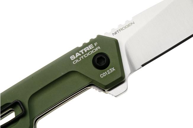 Afbeelding voor Extrema Ratio Satre F Outdoor 04.1000.0246/NIT/SAT/C9 Satin Nitrogen, Green Aluminum, zakmes