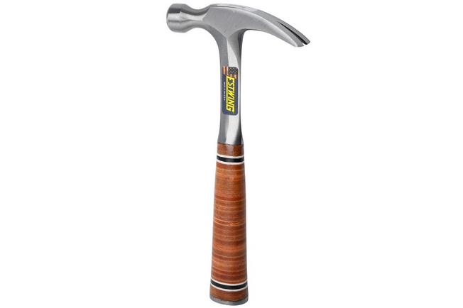 Afbeelding voor Estwing E12S Straight Claw Hammer EWEE12S Stacked Leather Grip, klauwhamer 340 gram 