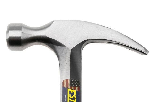Afbeelding voor Estwing E12S Straight Claw Hammer EWEE12S Stacked Leather Grip, klauwhamer 340 gram 
