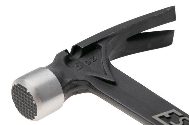 Afbeelding voor Estwing Ultra Series E15SM Milled Face Straight Claw Hammer EWEE15SM Stacked Leather Grip, klauwhamer 425 gram