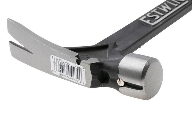 Afbeelding voor Estwing Ultra Series E15S Straight Claw Hammer EWEE15S Stacked Leather Grip, klauwhamer 425 gram