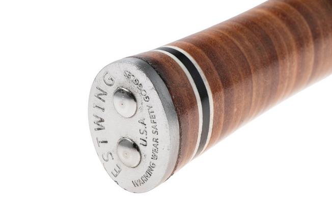 Afbeelding voor Estwing E16C Curved Claw Hammer EWEE16C Stacked Leather Grip. klauwhamer 454 gram