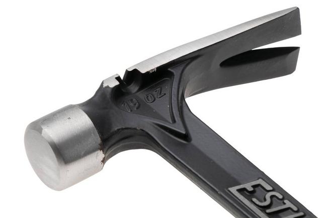 Afbeelding voor Estwing Ultra Series E19S Straight Claw Hammer EWEE19S Stacked Leather Grip, klauwhamer 538 gram 