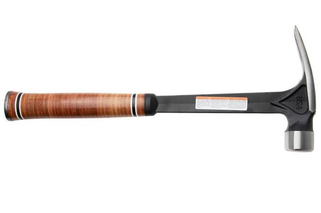 Afbeelding voor Estwing Ultra Series E19S Straight Claw Hammer EWEE19S Stacked Leather Grip, klauwhamer 538 gram 