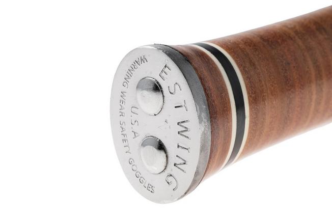 Afbeelding voor Estwing E20C Curved Claw Hammer EWEE20C Stacked Leather Grip, klauwhamer 567 gram