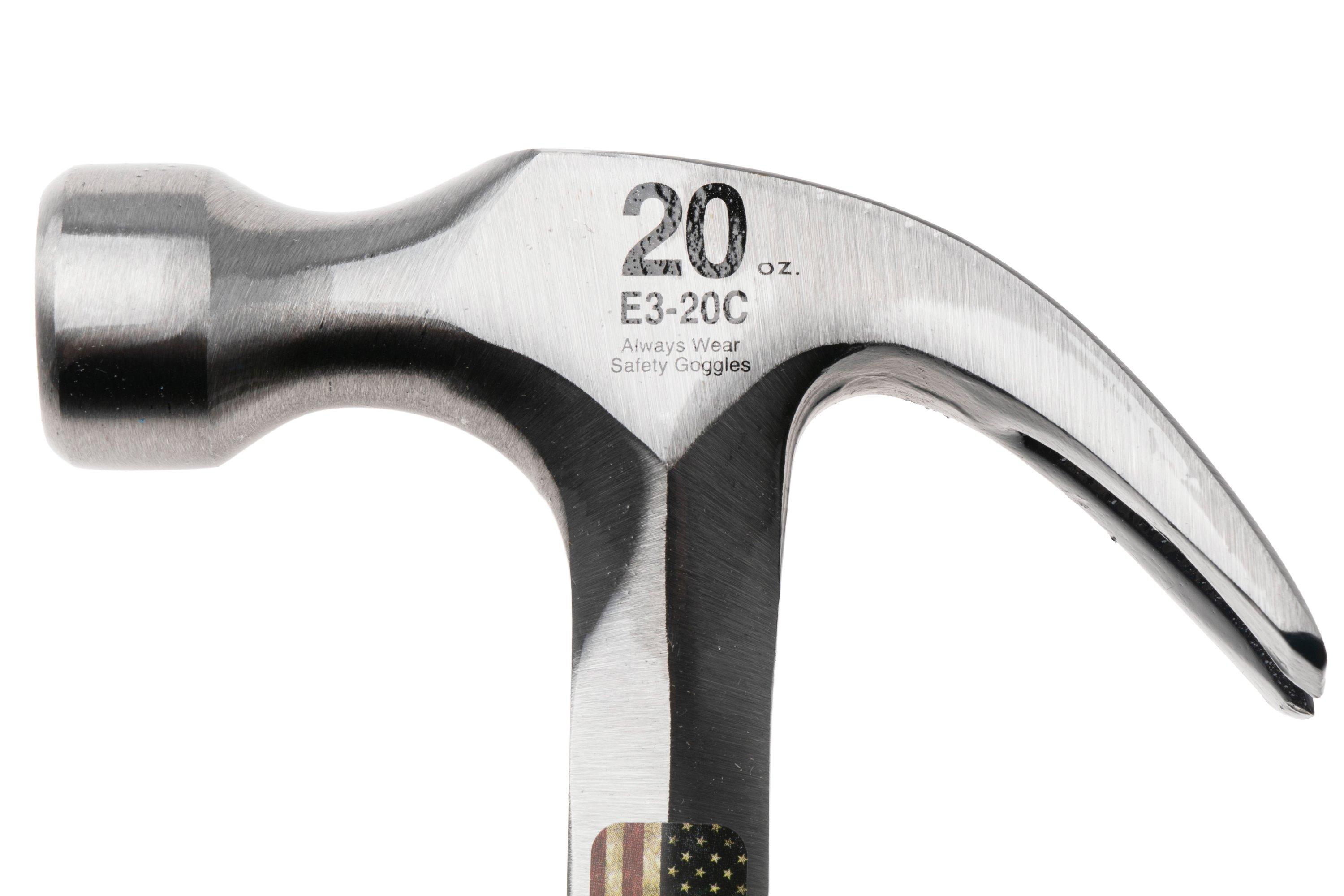 Estwing E3-20C Nail Hammer EWEE3-20C Shock Reduction Grip, claw hammer ...