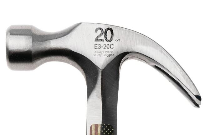 Afbeelding voor Estwing E3-20C Nail Hammer EWEE3-20C Shock Reduction Grip, klauwhamer 567 gram 