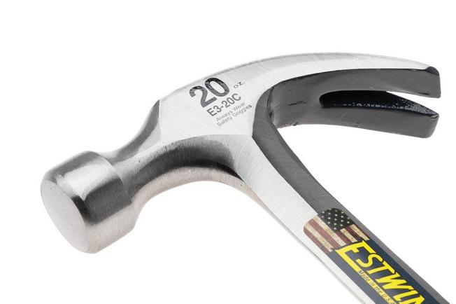 Afbeelding voor Estwing E3-20C Nail Hammer EWEE3-20C Shock Reduction Grip, klauwhamer 567 gram 