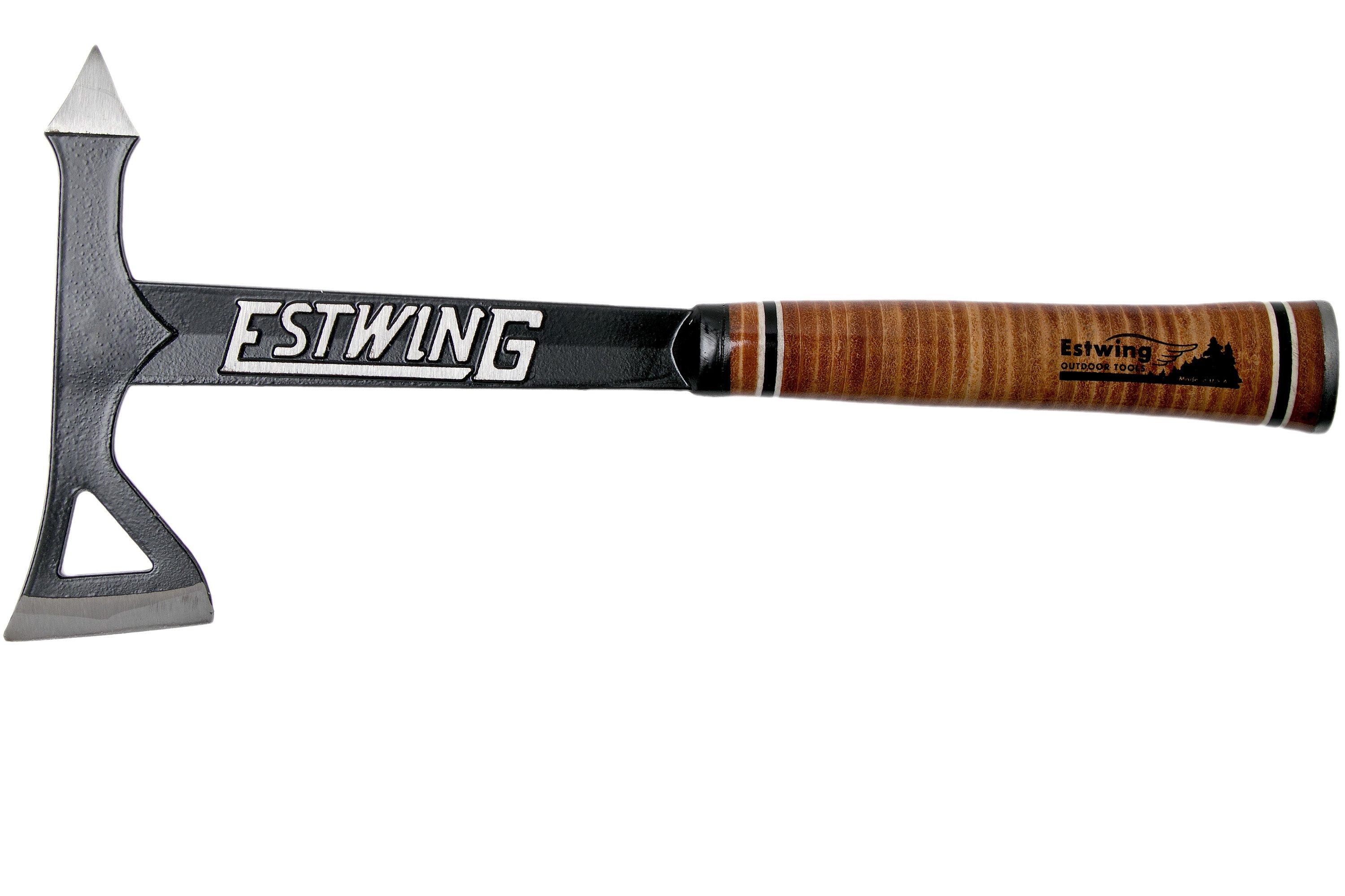 Estwing Black Eagle Leather Tomahawk hache ETA noire avec étui en nylon