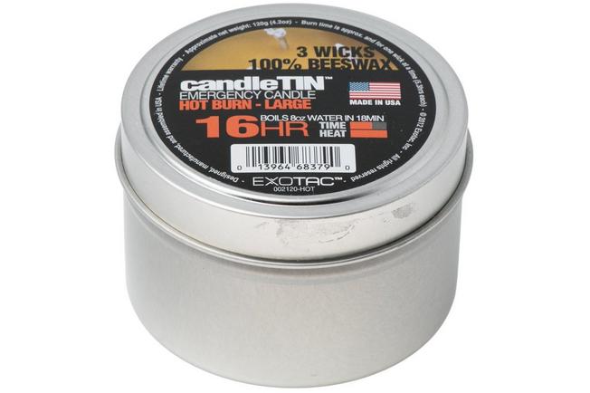 Afbeelding voor Exotac CandleTIN Large Hot Burn 002120-HOT survivalkaars