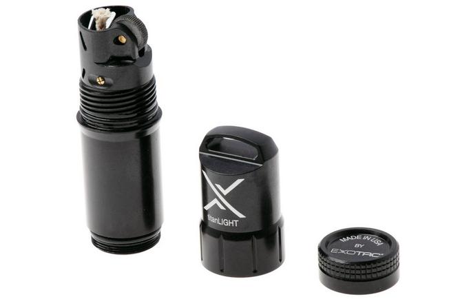 Afbeelding voor Exotac titanLIGHT Black 005500-BLK aansteker zwart