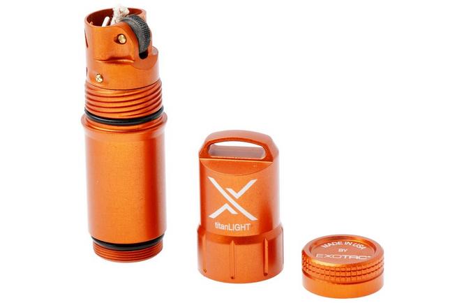 Afbeelding voor Exotac titanLIGHT Black 005500-ORG aansteker zwart