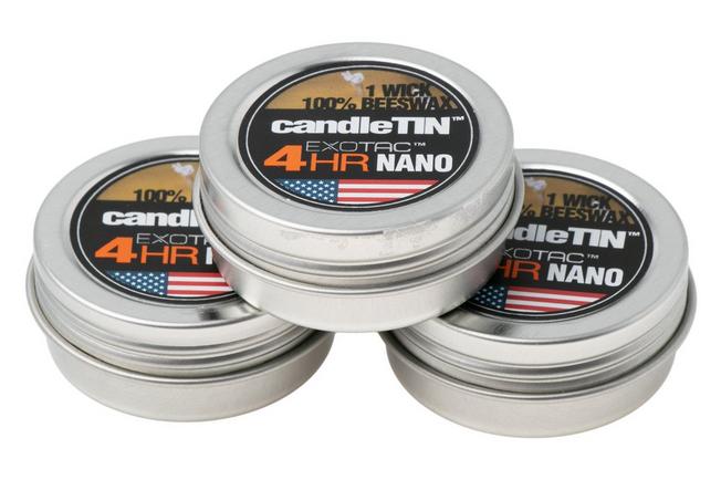 Afbeelding voor Exotac CandleTIN Nano 3 Pack 2130 survivalkaars, 3 stuks