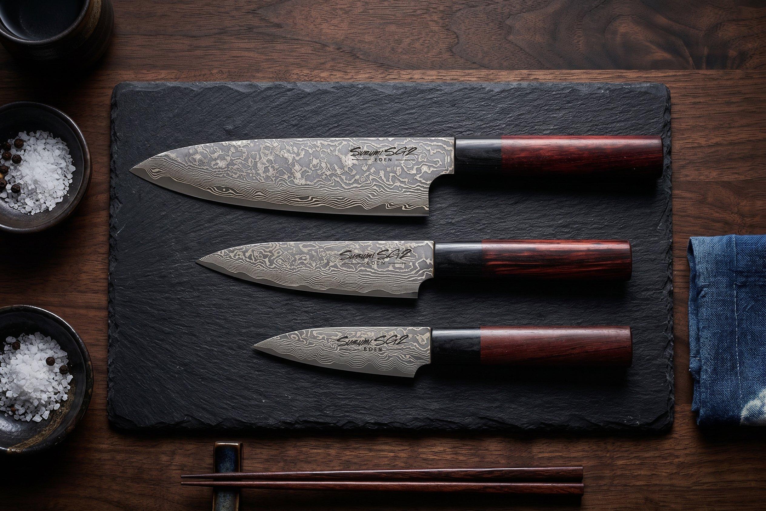 Eden Susumi SG2 kitchen knives
