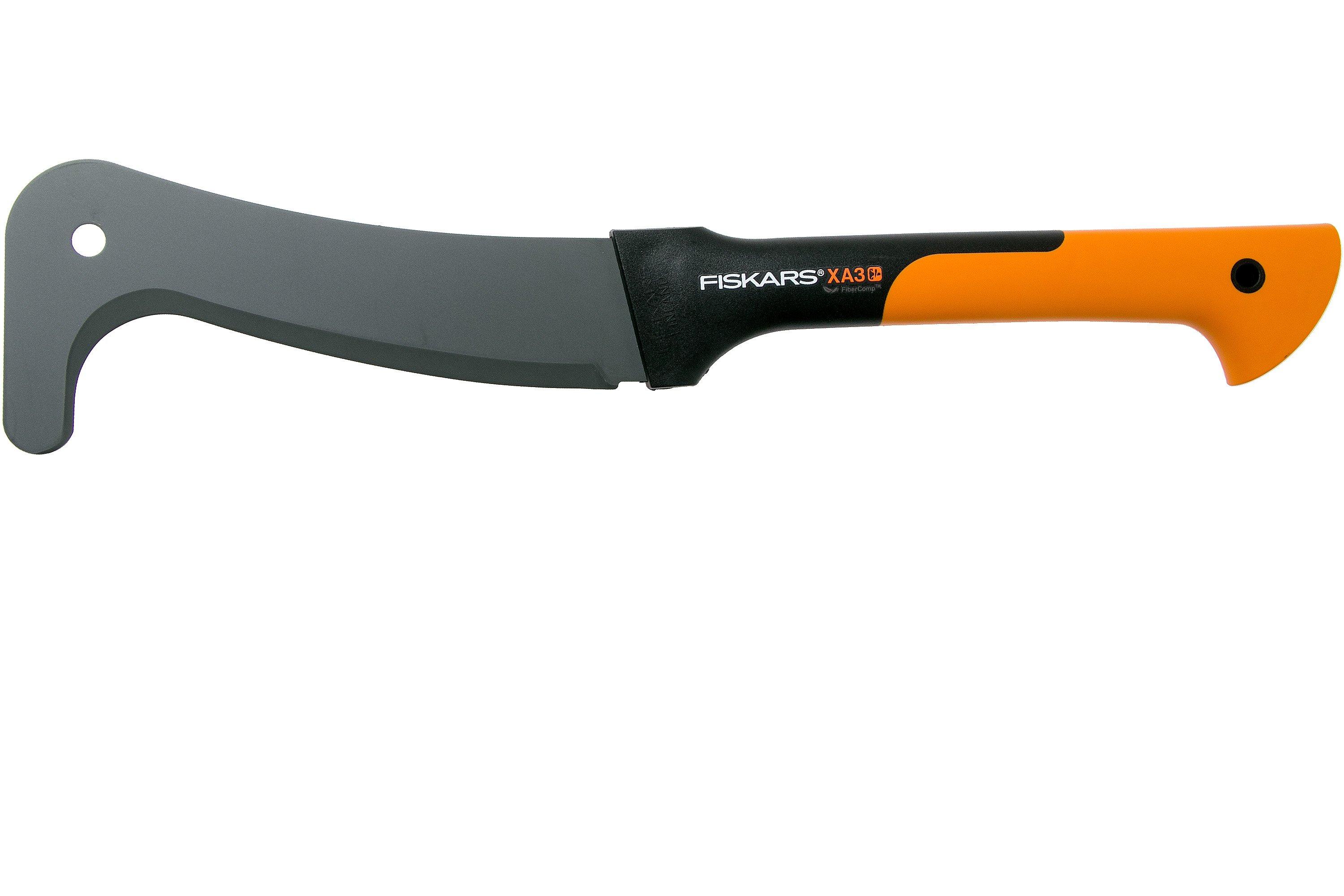 Machette Serpette XA3 Fiskars randonnee bivouac bushcraft jardinage