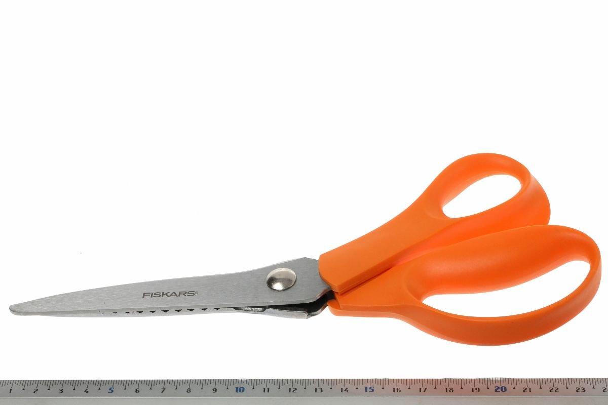 Fiskars Pinking Shears Scissors Zig Zag Stainless Steel Orange Plastic  Handle