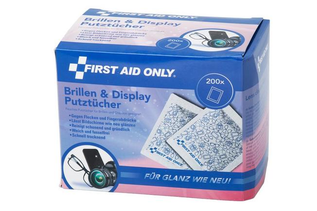 Afbeelding voor First Aid Only Lens Cleaning Wipes P-10301, reinigingsdoekjes, 200 stuks