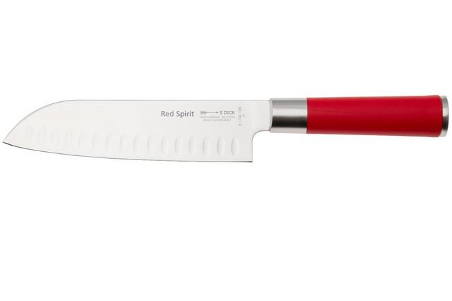 Afbeelding voor F. Dick Red Spirit 81742182K santoku met kuiltjes, 18 cm