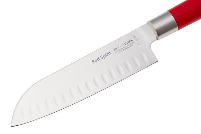 Afbeelding voor F. Dick Red Spirit 81742182K santoku met kuiltjes, 18 cm