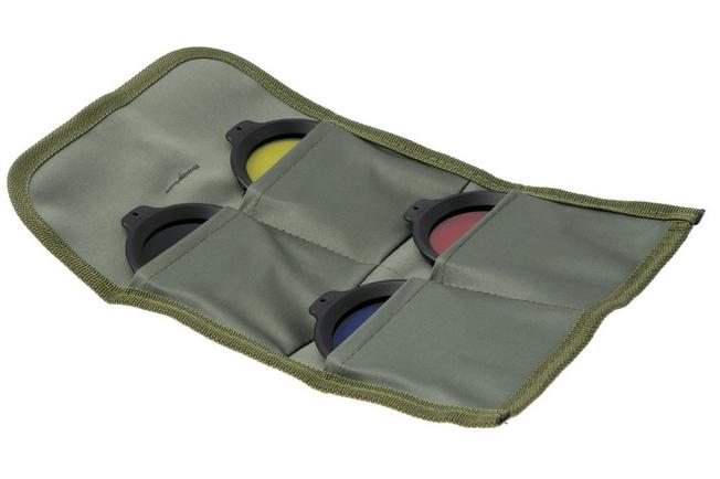 Afbeelding voor Fenix AOF-18 Multi-Color Filter Set, filteradapter met pouch, rood blauw geel groen