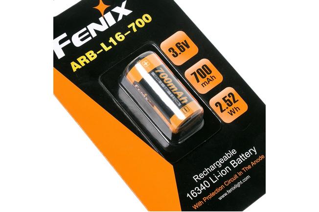 Pila Bateria El-cr 123a 16340 Recargable Litio 3.6v 700 Mah