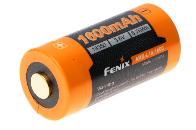 Afbeelding voor Fenix ARB-L18-1600 18350 Li-ion accu, 1600 mAh