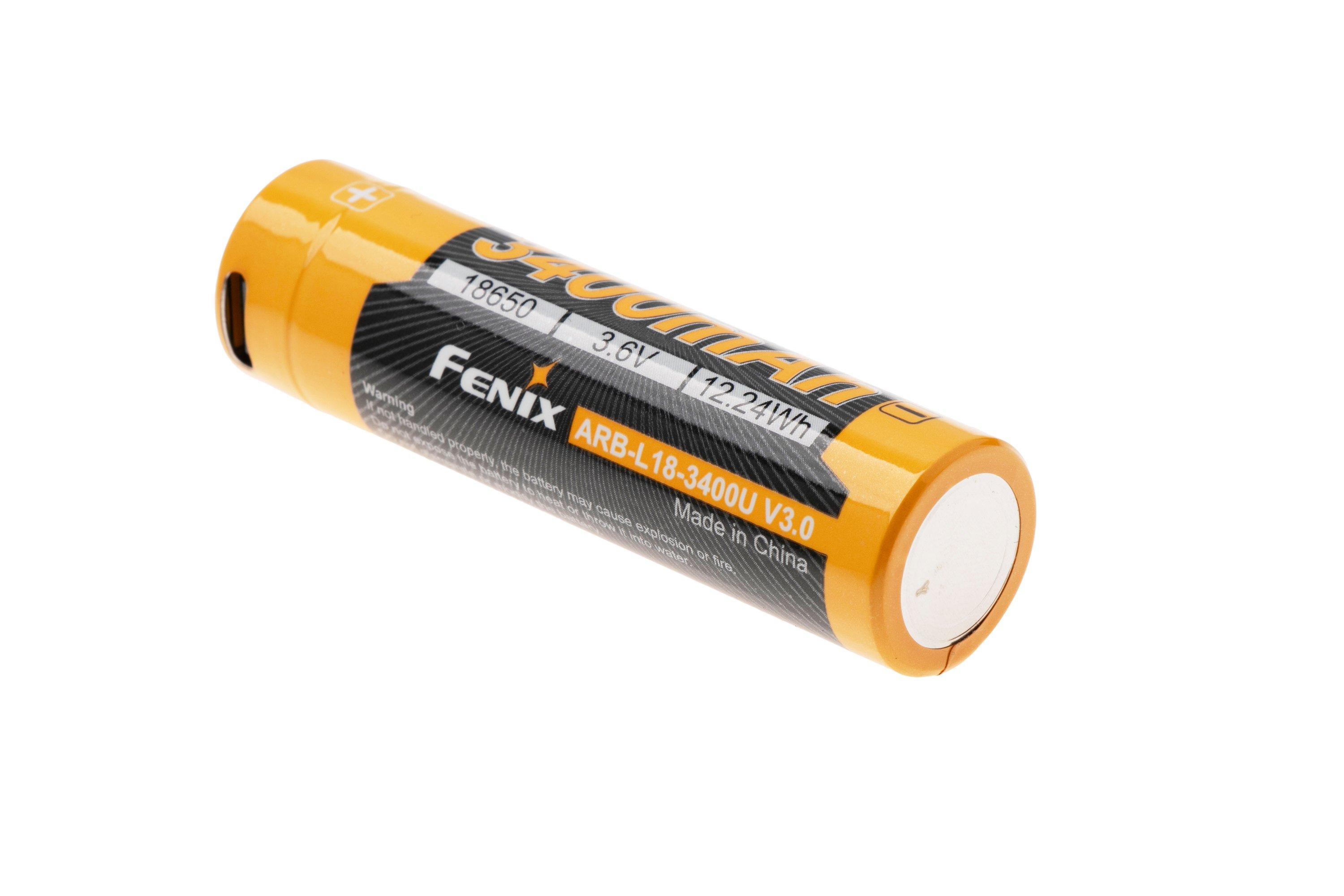 YU✨ Fenix ARB-L18-3400U V3.0, 18650 battery, 3400 mAh | Advantageously