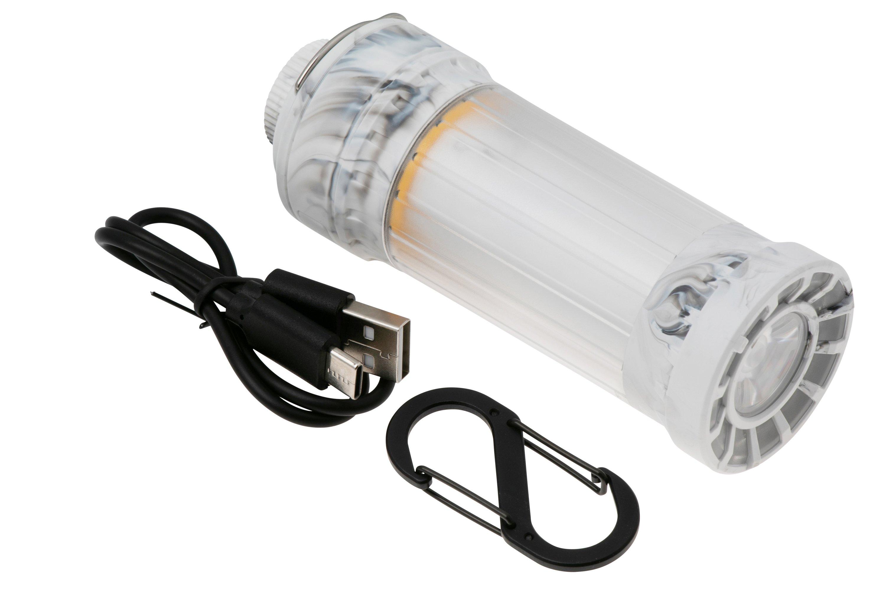 Fenix CL22R Iceberg White, Rechargeable Lightweight Multi Beam Compact Lantern | 500 Lumens | 80m | 200 Hrs Max | 2600 MAh Battery | Red Light Mode | Colourful Lighting Mode - View #2