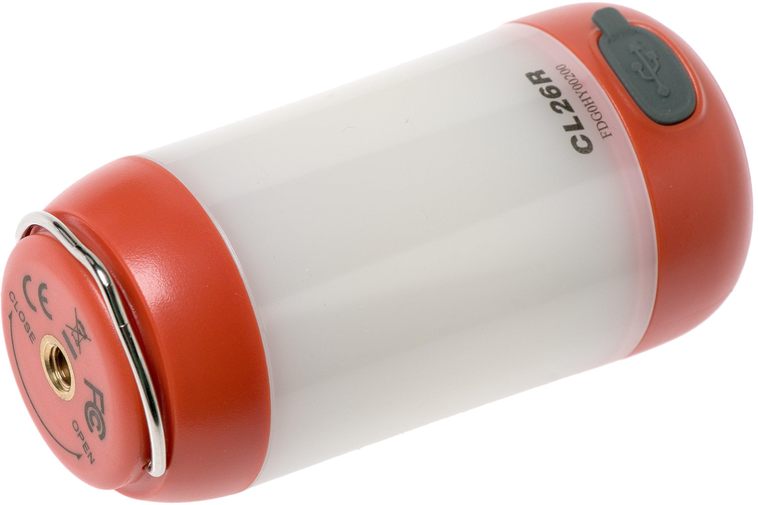 Fenix CL26R rechargeable LEDcamping light, red Advantageously