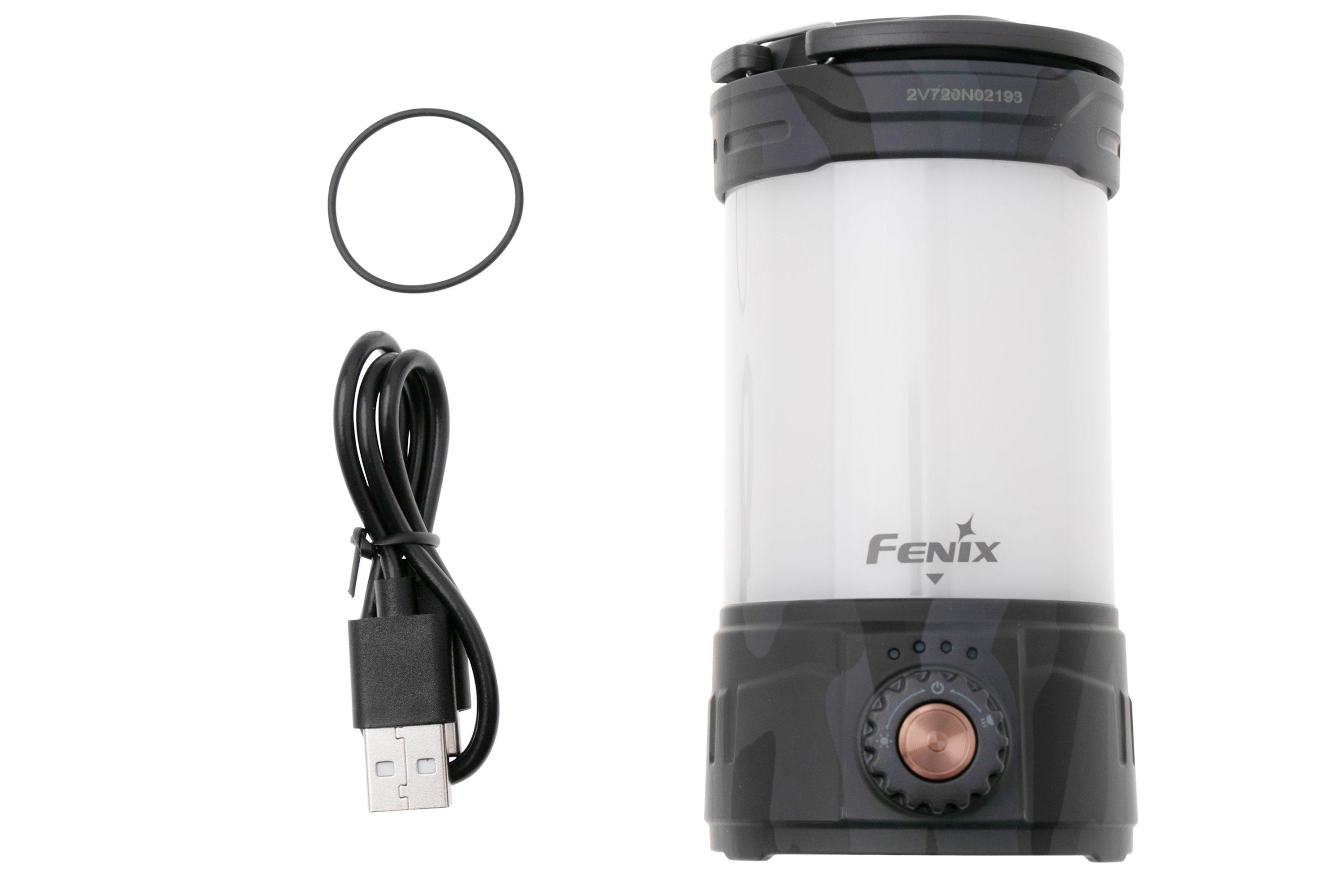 Fenix CL26R Pro Grey Camo, rechargeable LED camping light, 650 lumens ...