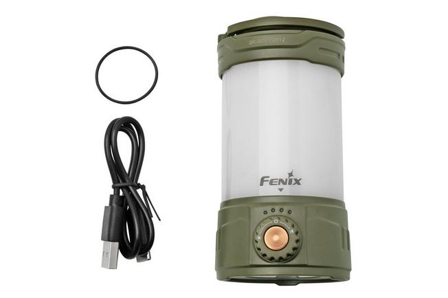Fenix CL26R Pro rechargeable LED camping light, olive green