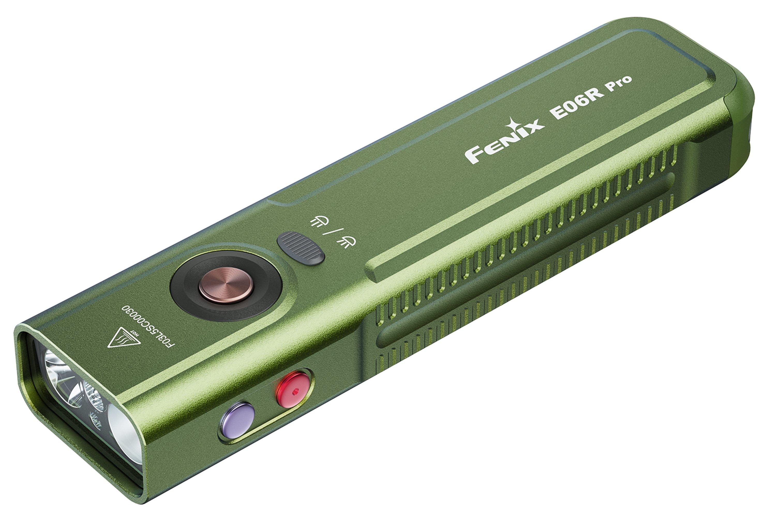 らいおん Fenix E06R PRO Olive Drab, zaklamp, 1600 lumen | Voordelig kopen